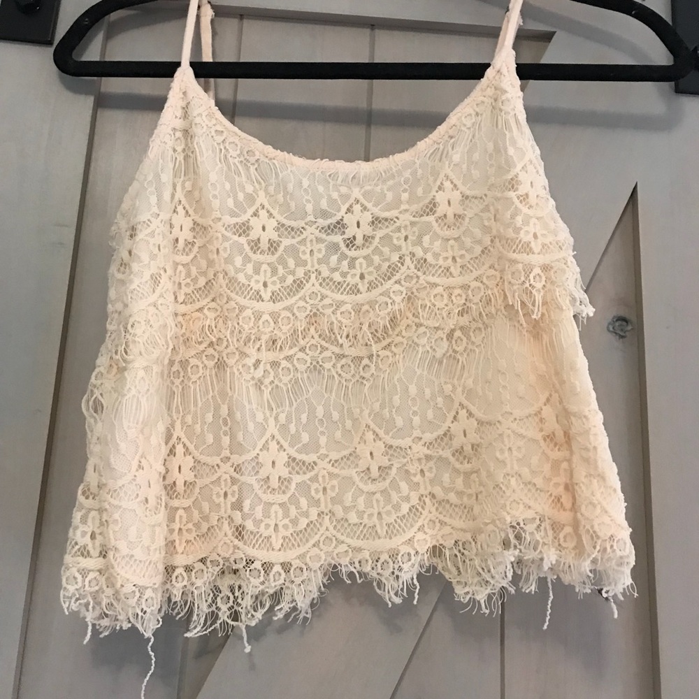 FORVER 21 lace crop top